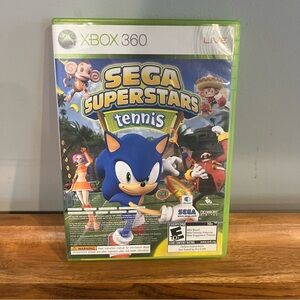 Sega Superstars Tennis Xbox 360 Video Game + Xbox Live Arcade Sonic The Hedgehog